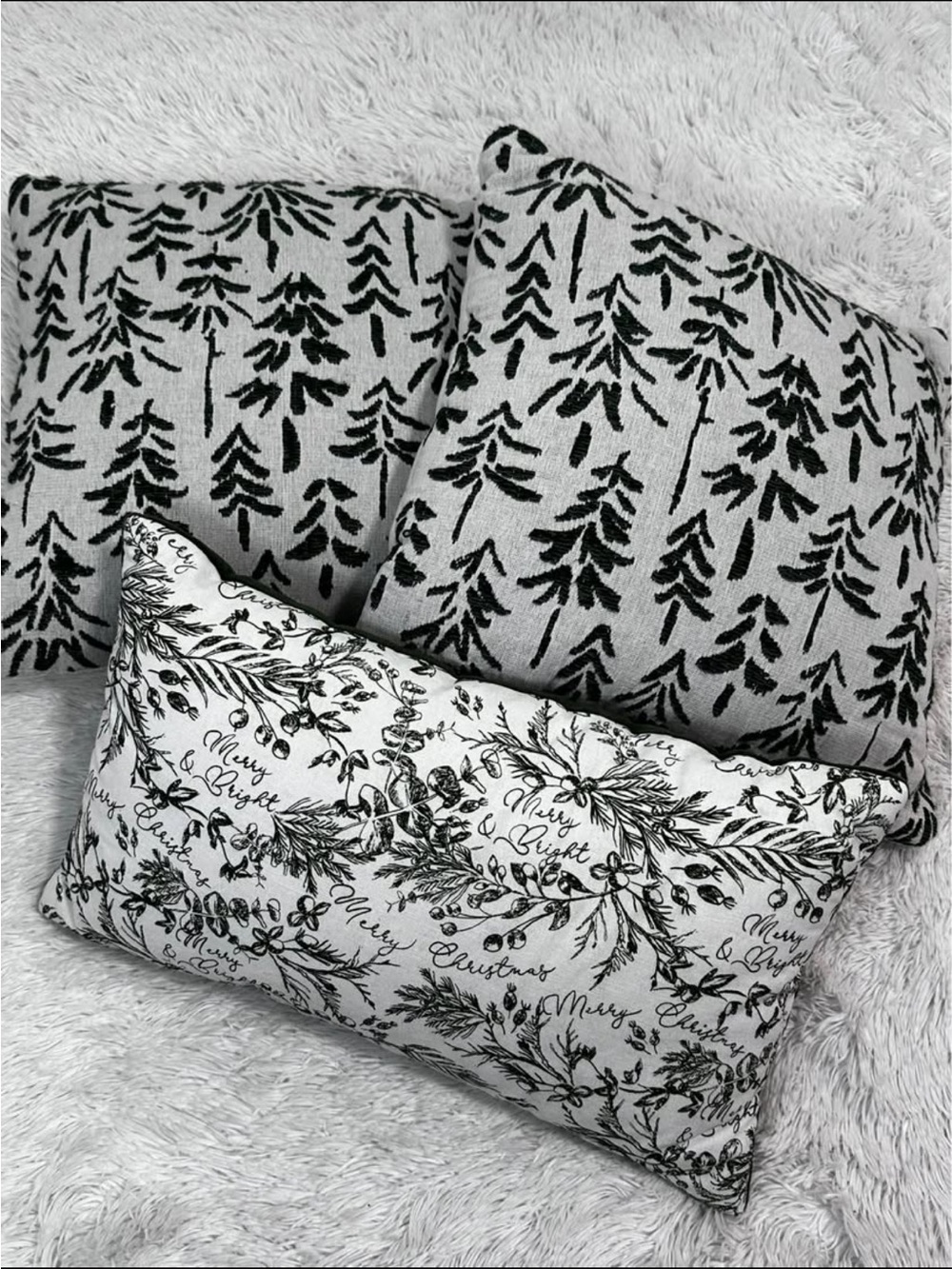 ❤️ Set of 3 Christmas Throw Pillows